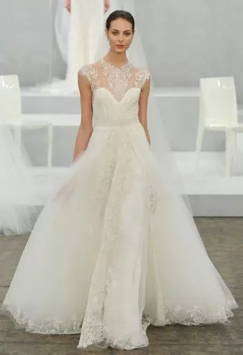 Monique Lhuillier-en Bridal 2015 Bilduma Ezkontza Fantasia bat da