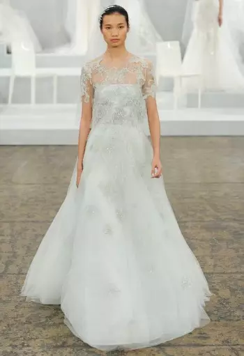 Monique Lhuillier's Bridal 2015 Tarin shine Fantasy na Biki