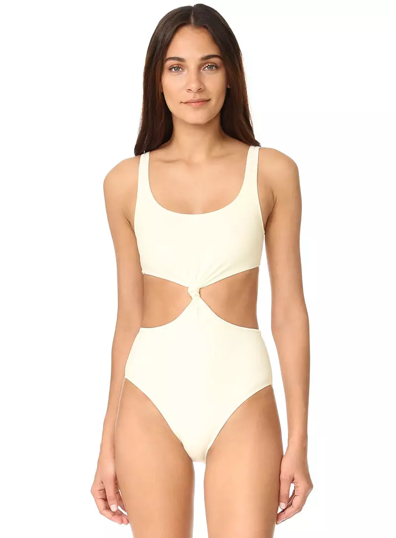 Solid & Striped The Bella Knot Front One-Piece Swimsuit