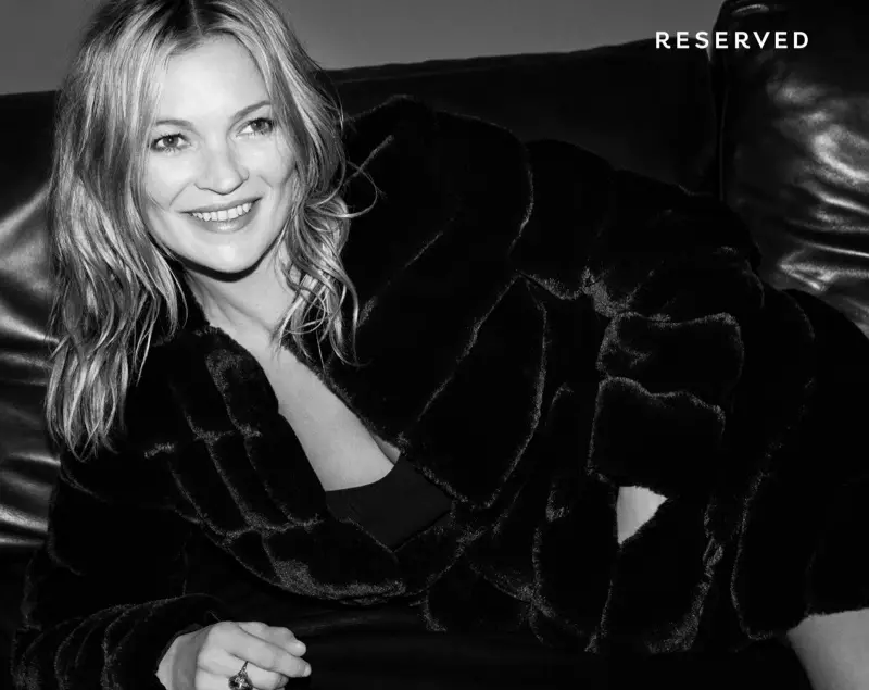 Il marchio di moda polacco Reserved sceglie Kate Moss per la sua campagna autunno inverno 2017