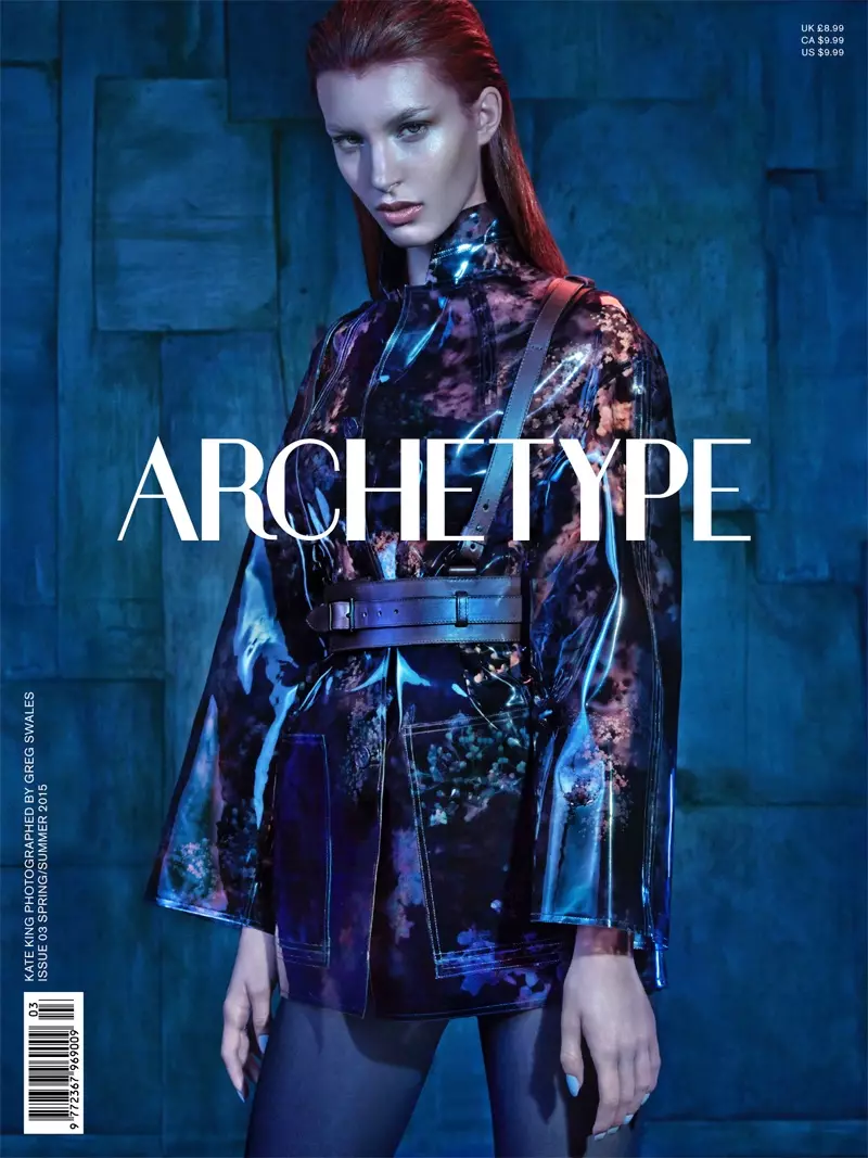 Kate King näyttelee Archetype Magazinen kevät-kesän 2015 kannessa