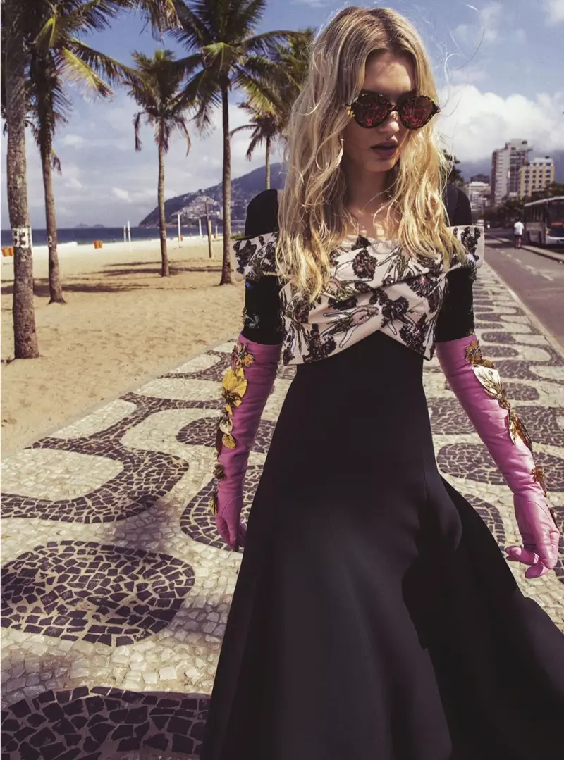 Lily Donaldson sjell koleksionet e vjeshtës në Rio për Vogue Australia