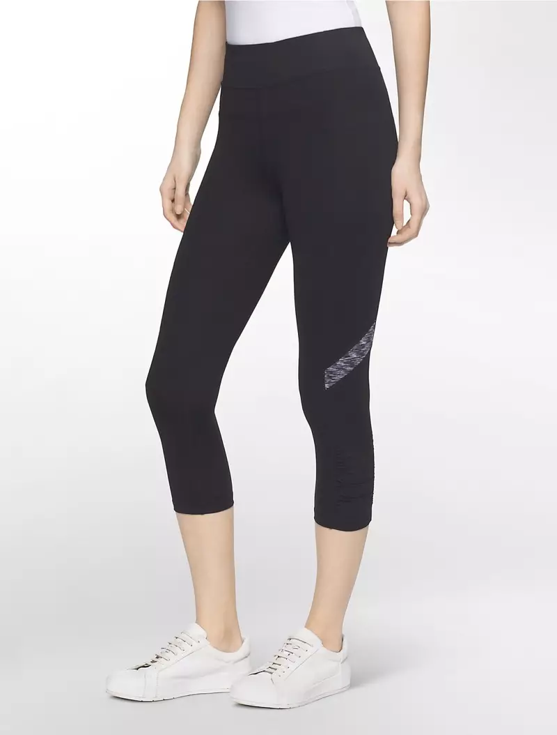 Calvin Klein Performance Ga-Waisted Space-Dye Leggings