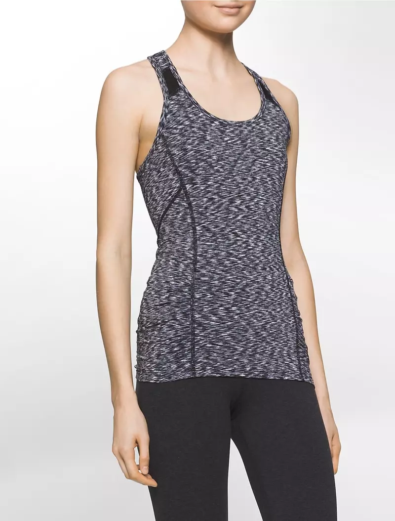 Calvin Klein Performance Space-Dye Racerback Top