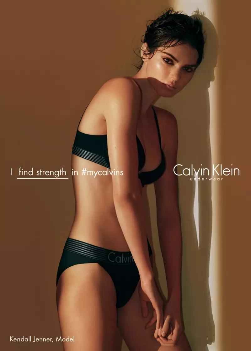 Kendall Jenner ដើរតួក្នុងយុទ្ធនាការ Calvin Klein Underwear Spring 2016
