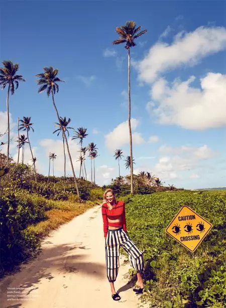 Michaela Kocianova & Fred Dive Into Beach Season for ELLE Canada