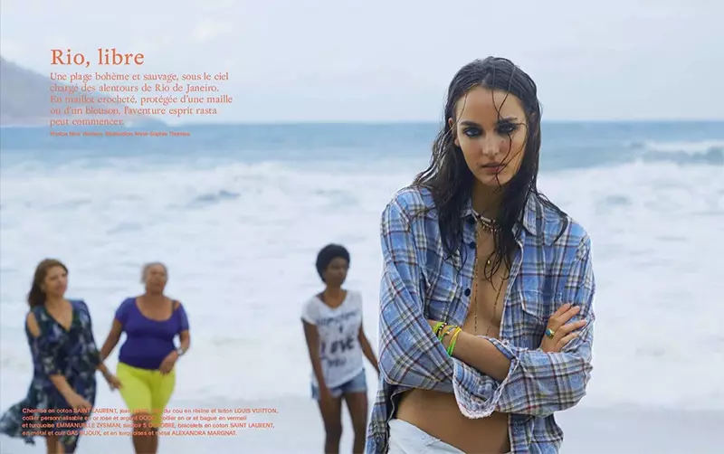 Zuzanna Bijoch posa nas praias do Rio de Janeiro para editorial de moda