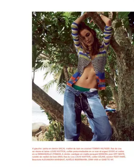 Zuzanna Bijoch ატარებს Boho Beach-ს ეძებს Marie Claire France-ს