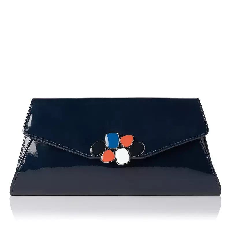 Л.К. Bennett Phebe Navy Trapeze Clutch