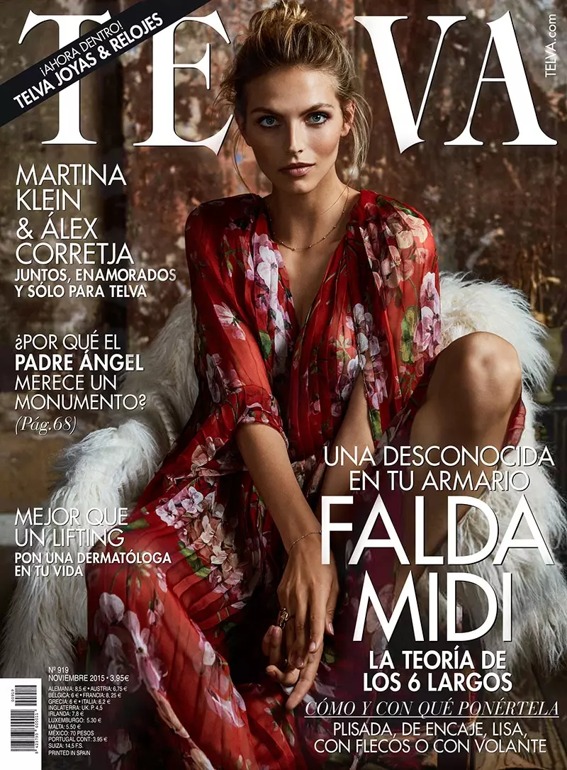 Karlina Caune auf dem TELVA-Cover vom November 2015