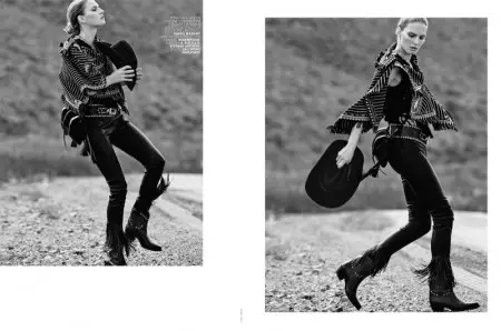 Texgirl: Gikuha ni Nagi Sakai ang Western Style para sa Marie Claire Italia