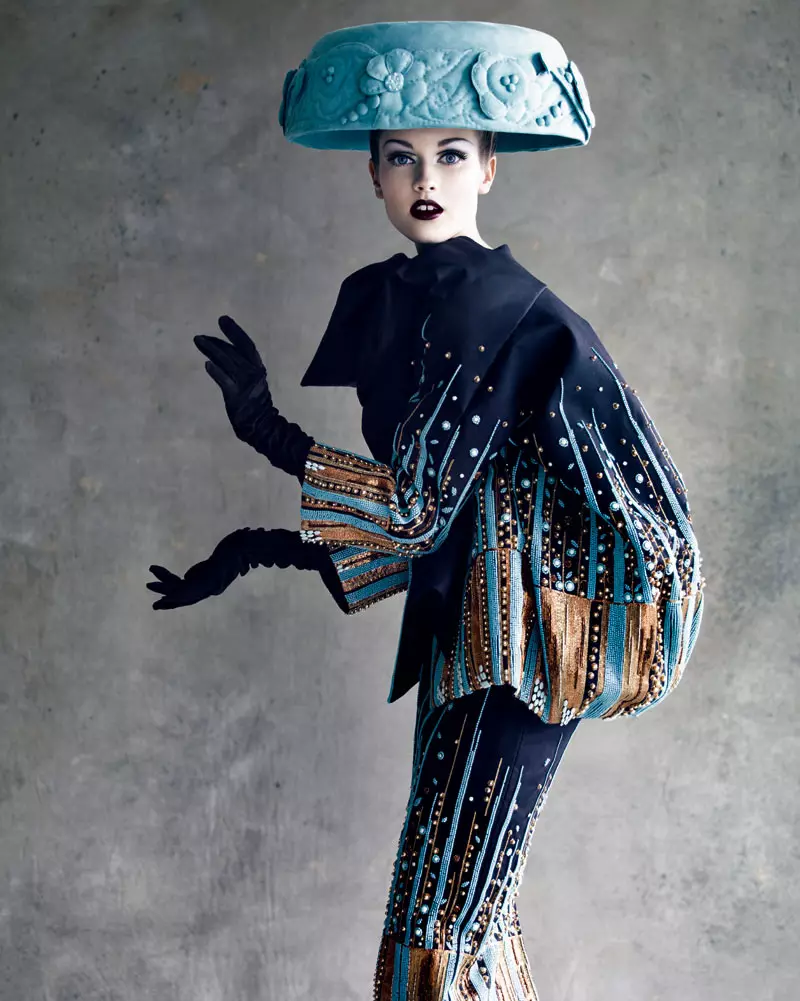 Patrick Demarchelier imzalı Dior Couture'da Sasha Pivovarova, Magdalena Frackowiak, Jac Jagaciak ve Maryna Linchuk