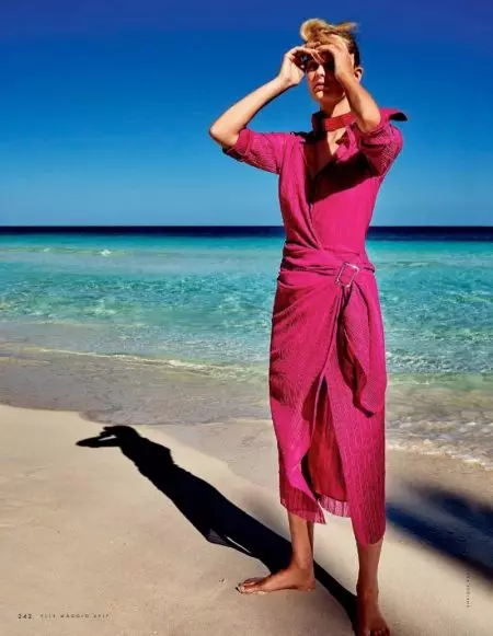 Patricia van der Vliet Looks Pretty in Pink for ELLE Italy