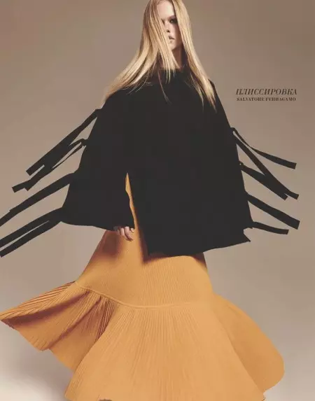 Emma Stern Nielsen modela las tendencias de primavera en Marie Claire Russia