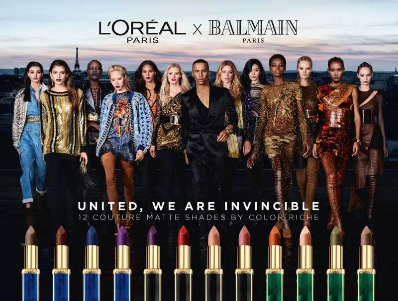 Рекламная кампания губной помады L'Oreal Paris x Balmain