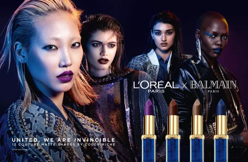 Balmain соработува со L'Oreal Paris на колекцијата шминка