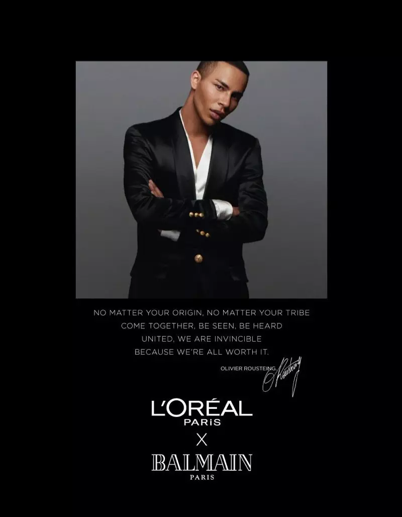 Balmain's Olivier Rousteing ya L'Oreal Paris