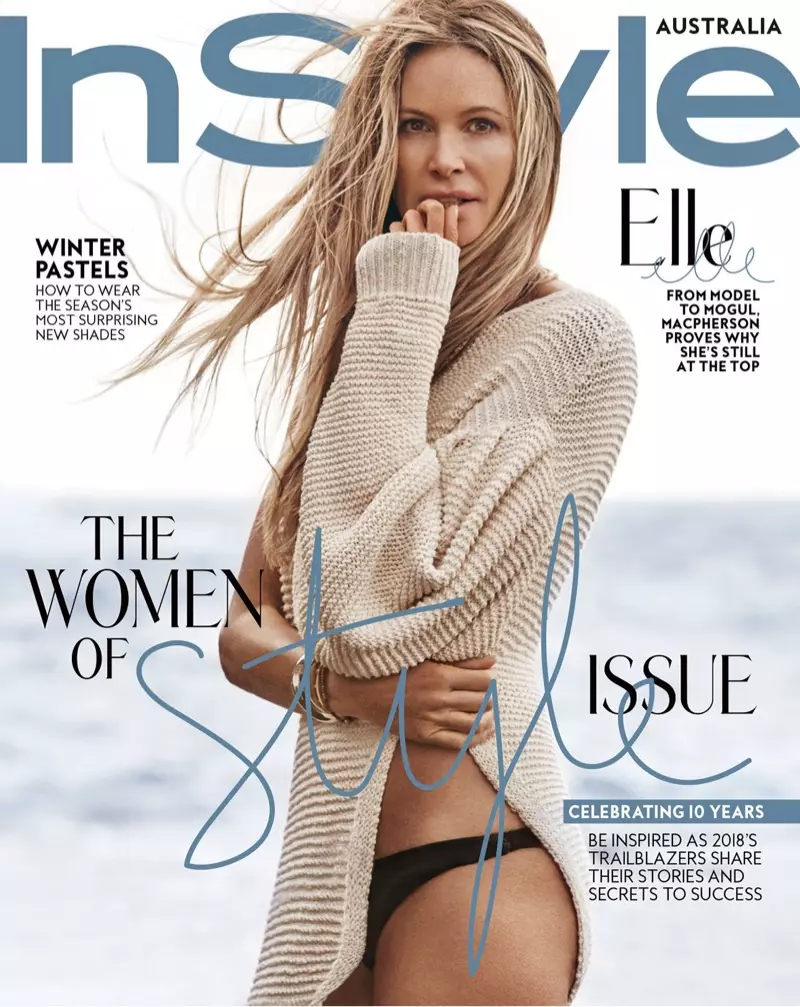 Elle Macpherson | InStyle Australija | 2018 m. viršelio fotosesija