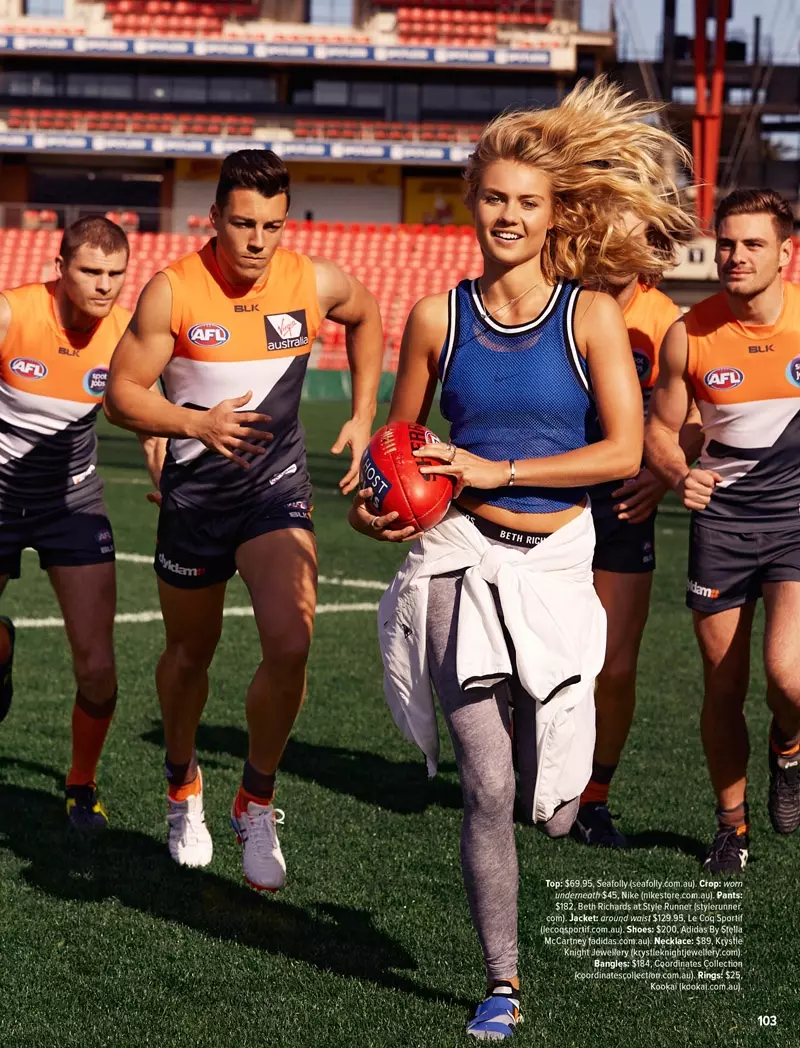 Elyse Knowles Menjadi Sporty untuk Cosmopolitan Australia