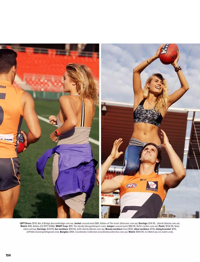 Nahimong Sporty si Elyse Knowles alang sa Cosmopolitan Australia