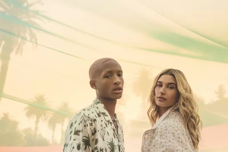 Jaden Smith និង Hailey Baldwin ថតសម្រាប់យុទ្ធនាការ Levi's Festival 2020 ។