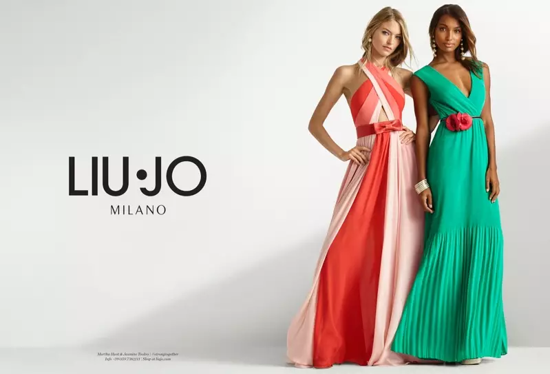 Martha Hunt & Jasmine Tookes Team Up kanggo Liu Jo's Spring 2017 Campaign