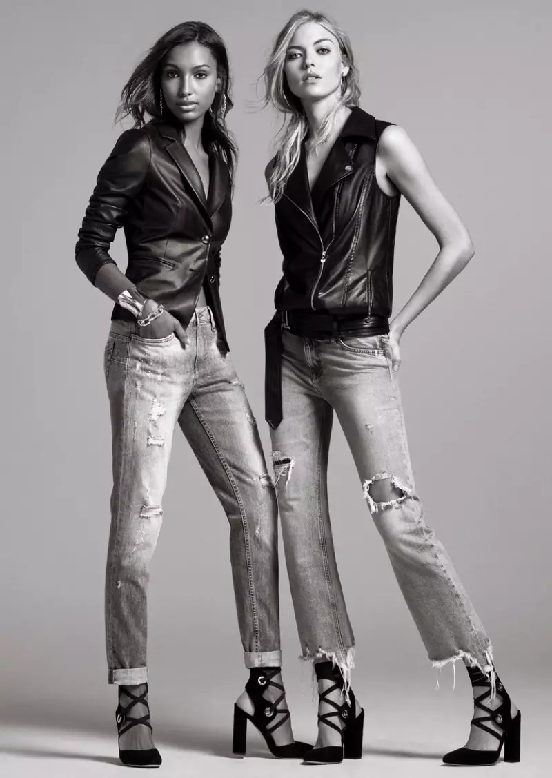 Martha Hunt e Jasmine Tookes protagonizan a campaña primavera-verán 2017 de Liu Jo