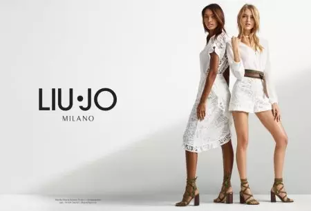 Martha Hunt & Jasmine Tookes Team Up kanggo Liu Jo's Spring 2017 Campaign