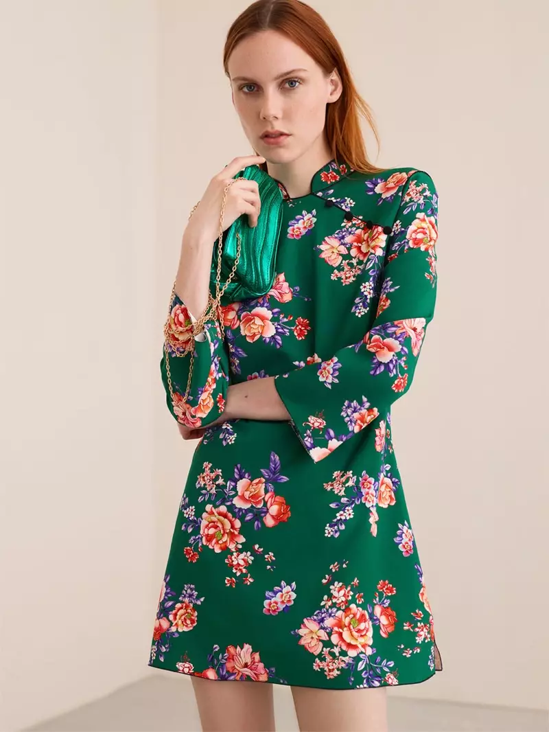 Платье Zara с цветочным принтом