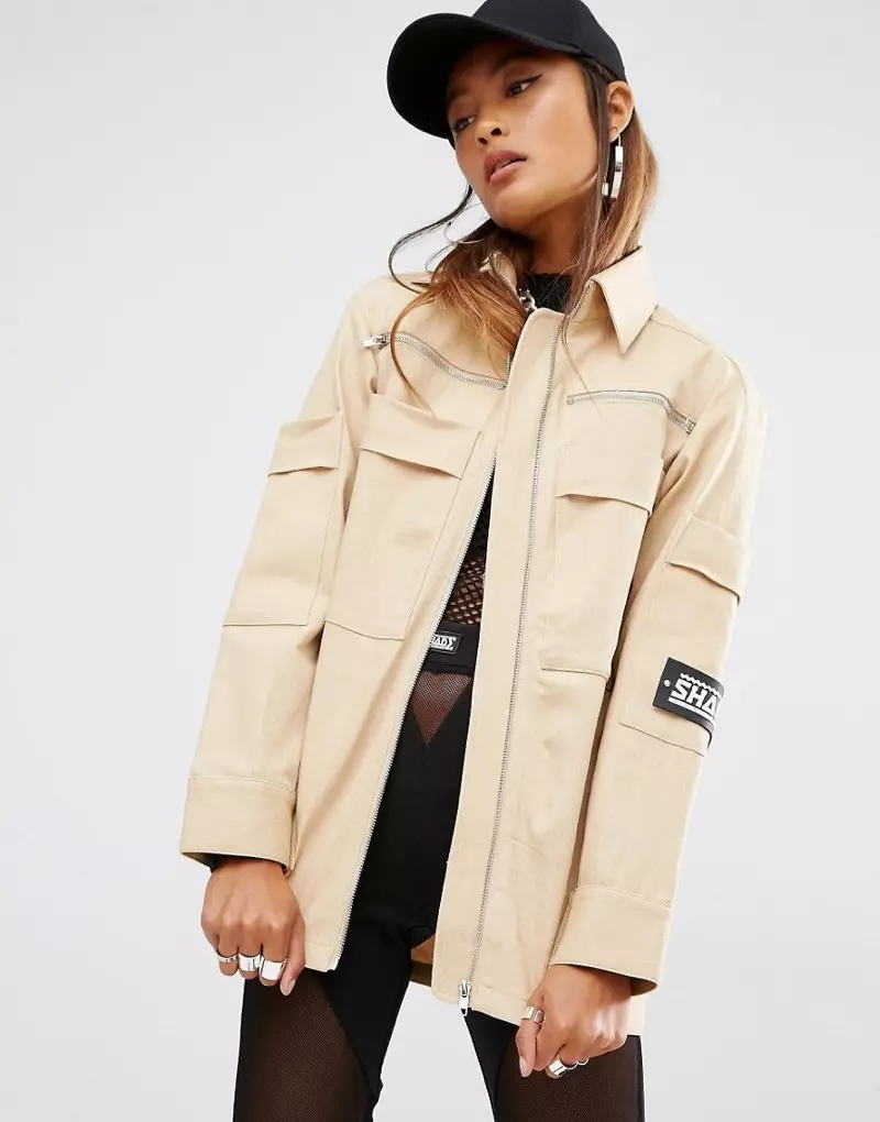 Bunda Shade London Oversized Military Shirt Jacket