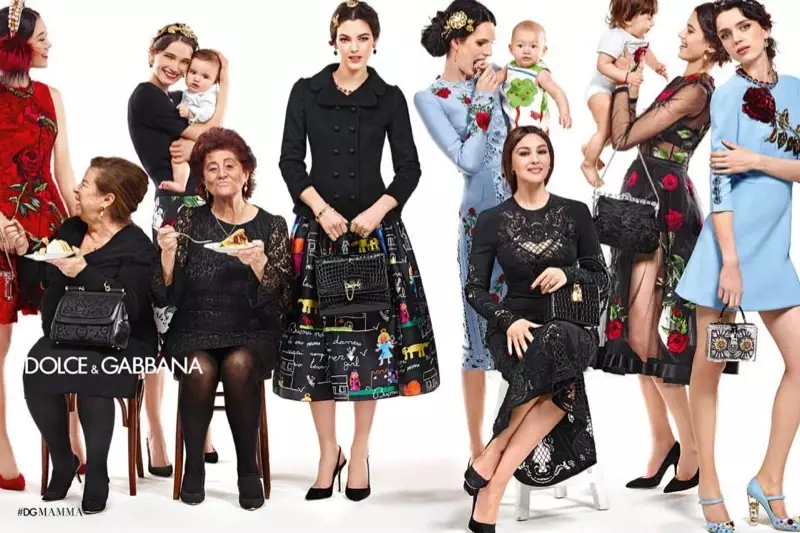 Dolce & Gabbana Festas Familion por Aŭtuno 2015 Kampanjo