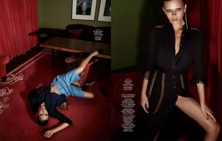 Georgia Fowler macht Pyjama-Dressing in Marie Claire Russia von Jack Waterlot