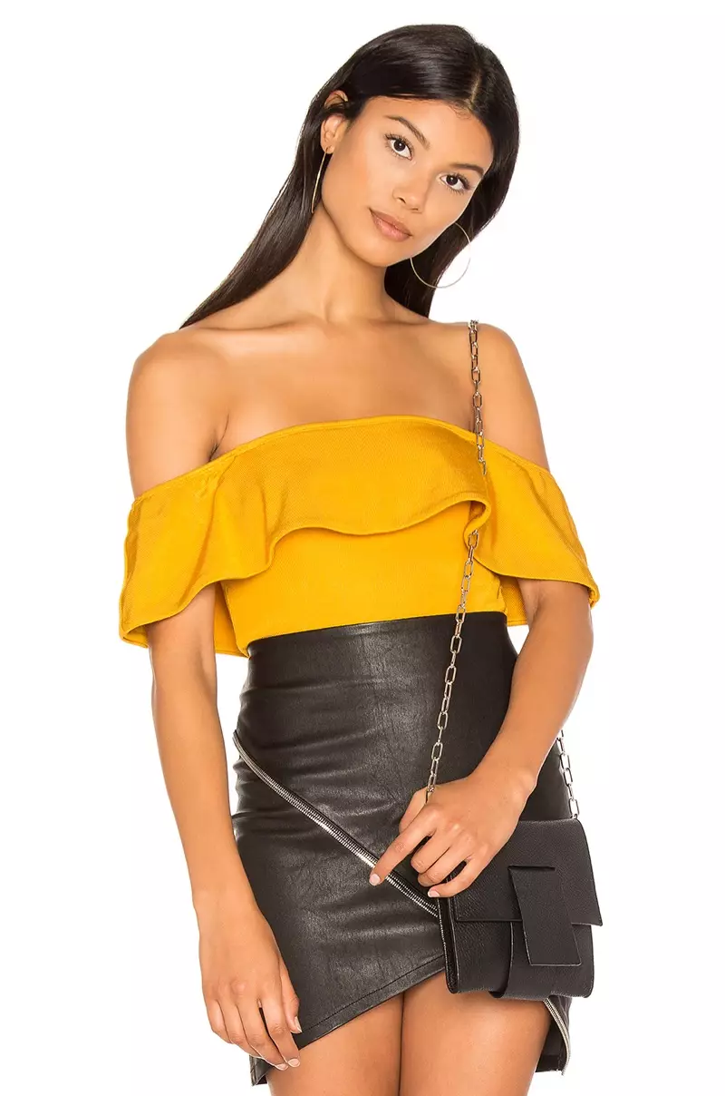 H:ours Off Shoulder Cheeky Bodysuit 108 USD