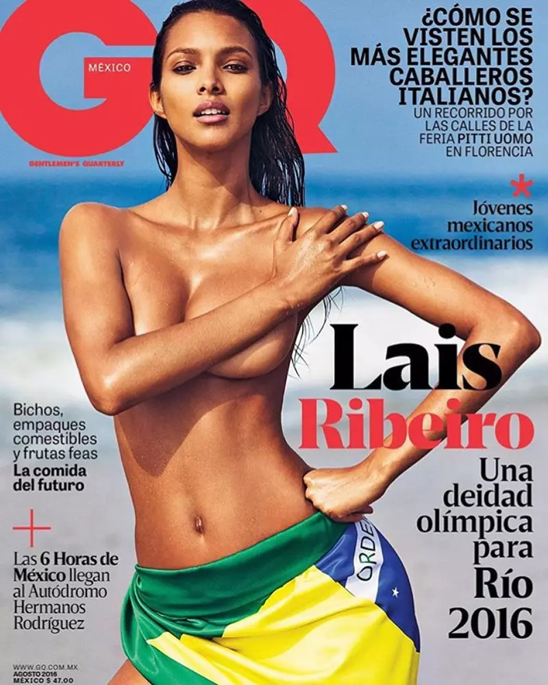 Lais Ribeiro sjocht Smokin 'Hot op it strân foar GQ Mexico