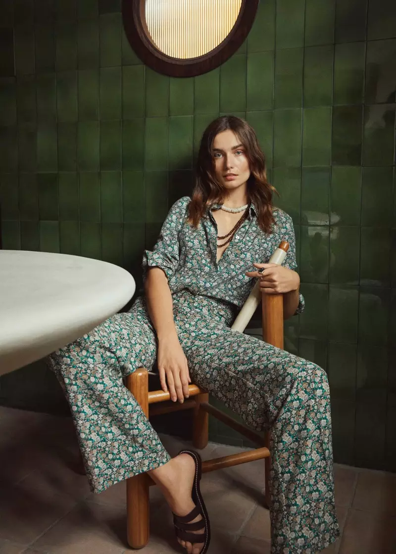 मँगो जेंटल फीलिंग स्प्रिंग 2020 लुकबुकमध्ये Andreea Diaconu स्टार्स