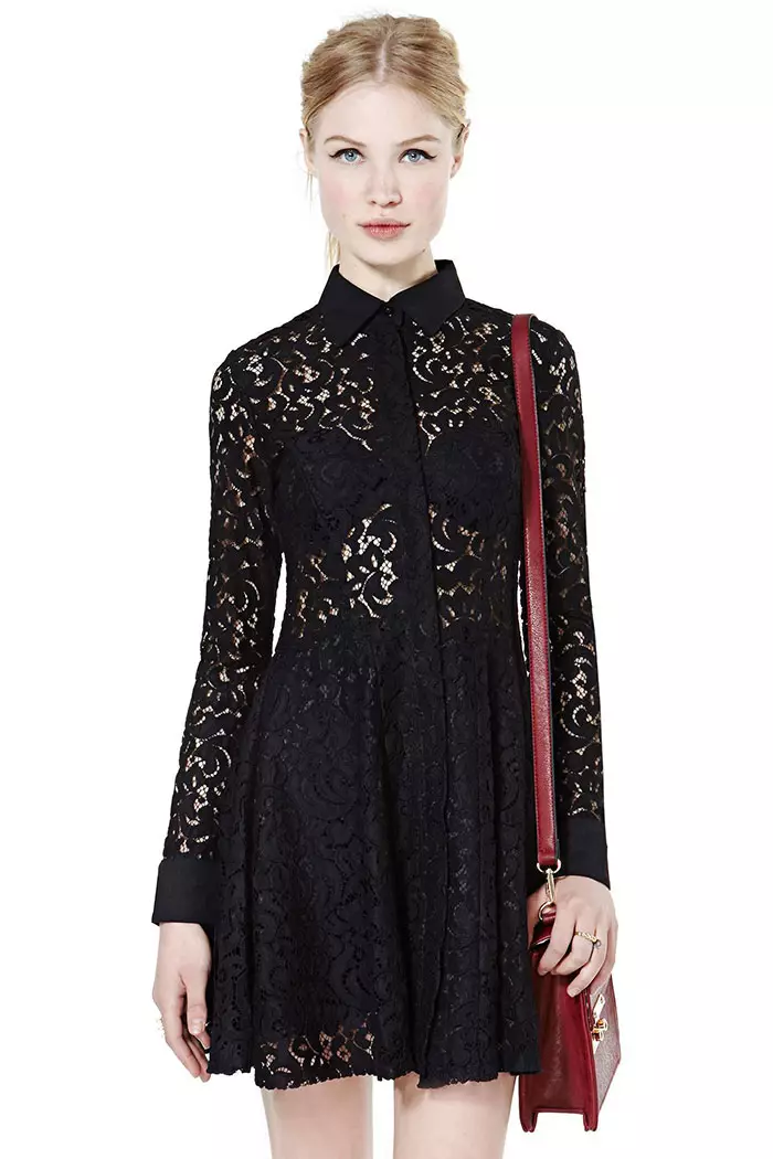 Viola Black Lace Dress