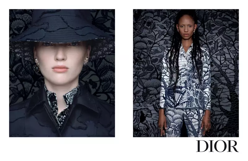 Ruth Bell ja Adesuwa Aighewi edessä Dior Cruise 2020 -kampanja