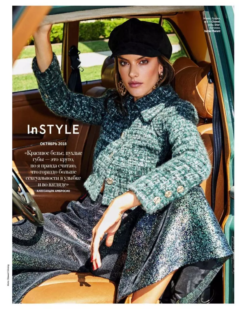 Tugann Alessandra Ambrosio Vibes California chuig InStyle Russia