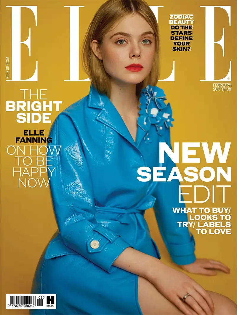 Elle Fanning ao amin'ny ELLE UK Febroary 2017 Cover