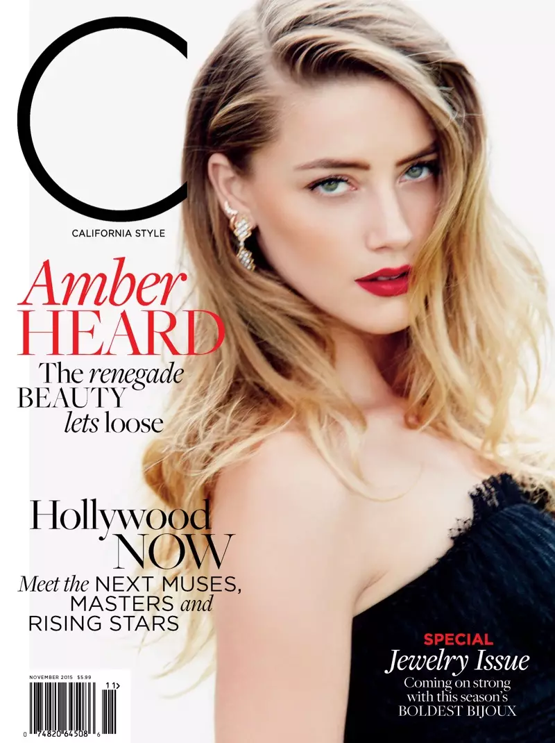 Amber Heard op C Magazine novimber 2015 cover