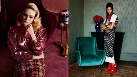 Elle Fanning & Rowan Blanchard Front Miu Miu's Fall 2018 Campaign