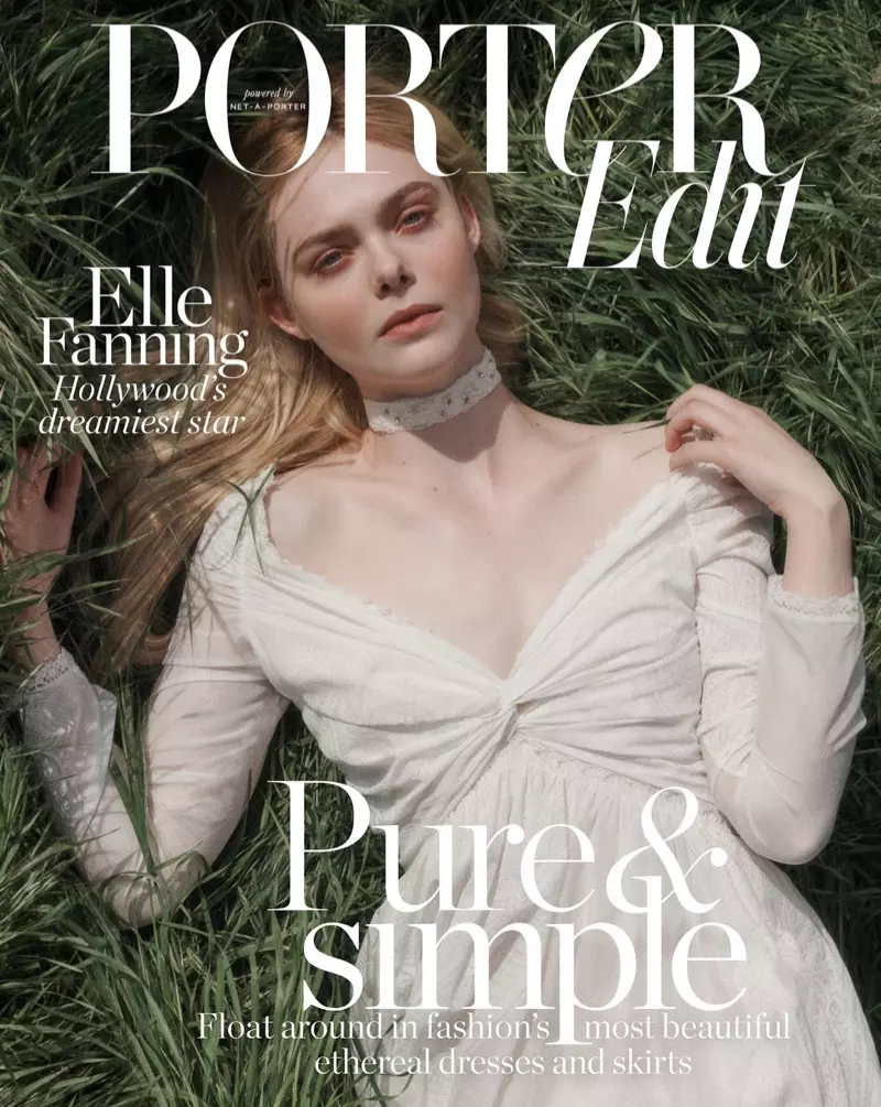 ELLE Fanning | PORTER redaktirlemek | 2018 Fotosurat örtügi