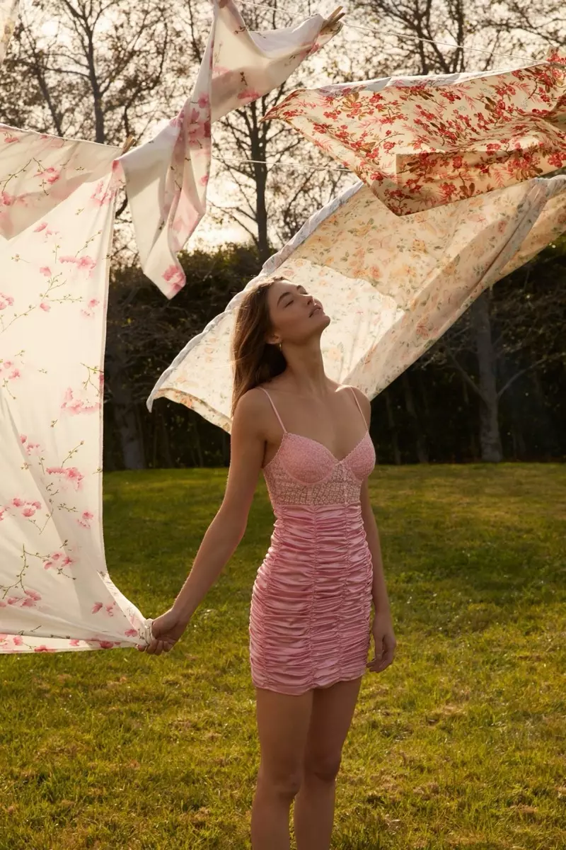 Untuk Love & Lemons x Victoria's Secret Posie Slip Dress