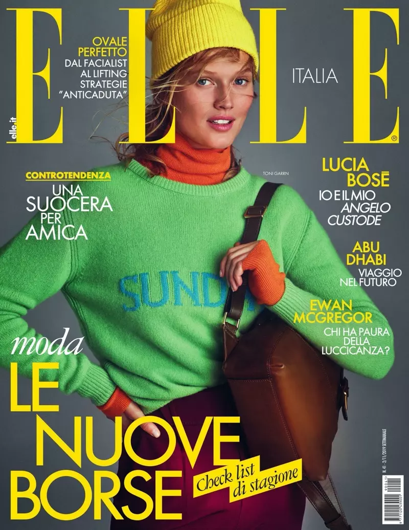 Ο Toni Garrn φωτίζεται στις φθινοπωρινές μόδες για το ELLE Ιταλίας