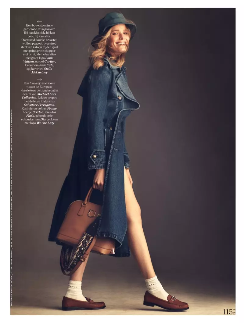 Alisa Ahmann Layers Up in Neutrals for ELLE Netherlands