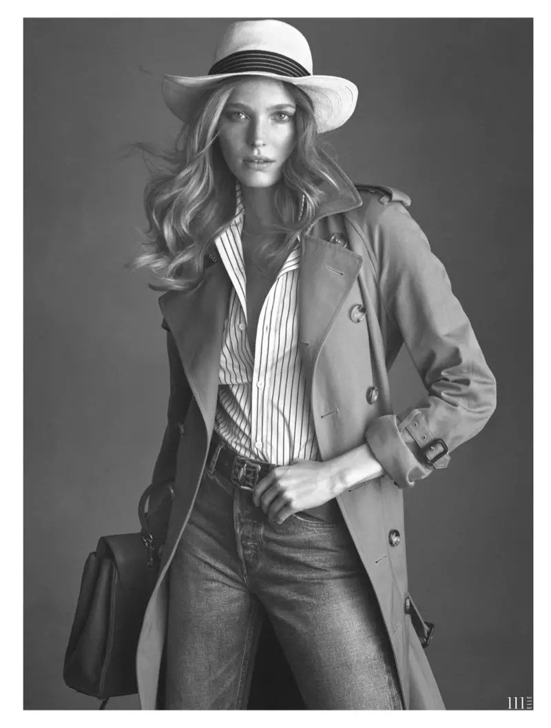 Alisa Ahmann Layers Up in Neutrals for ELLE Netherlands