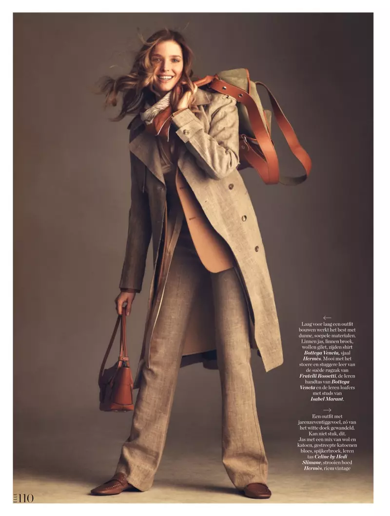 Alisa Ahmann Layers Up in Neutrals for ELLE Netherlands