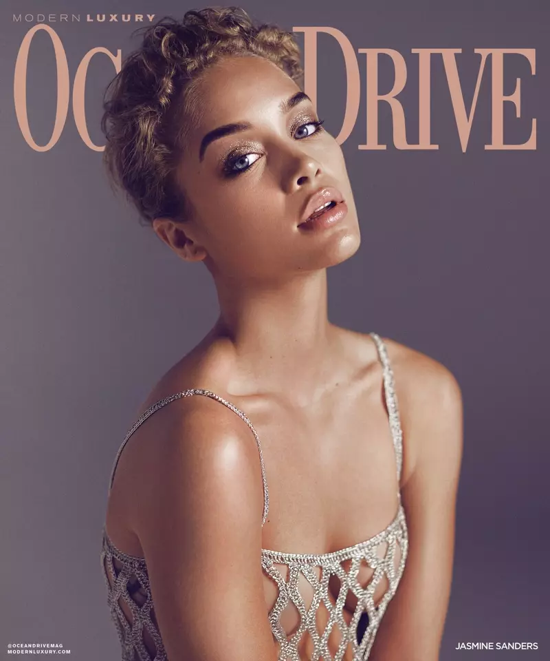 Jasmine Sanders op Ocean Drive maart 2018 Cover