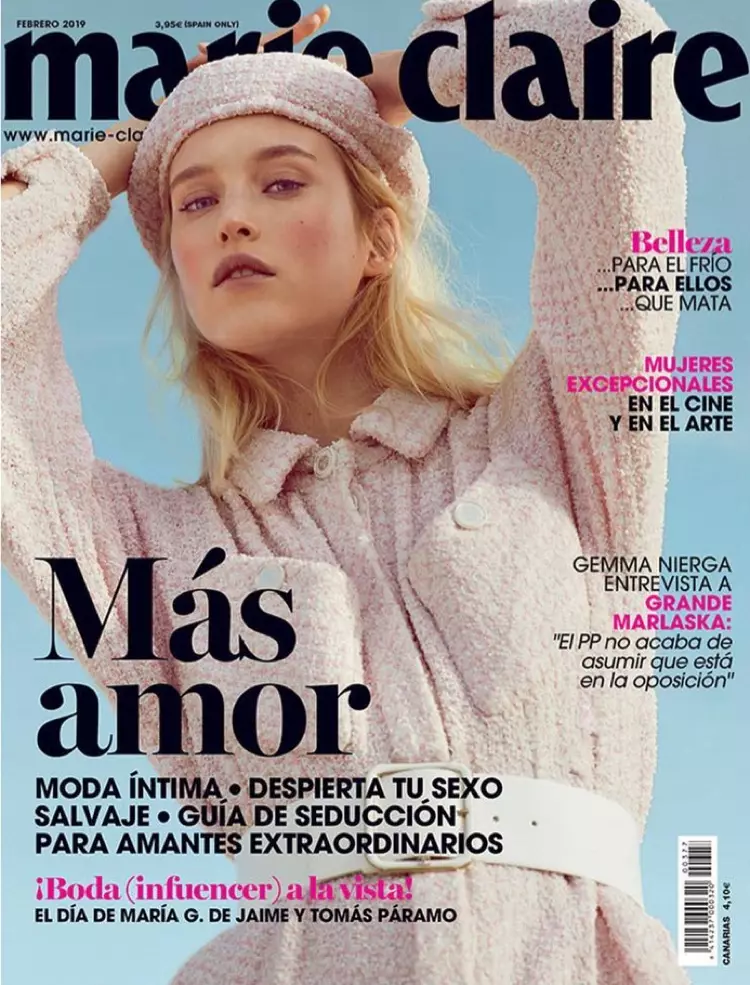 Eva Berzina modeliuoja Boho stilių Marie Claire, Ispanijoje