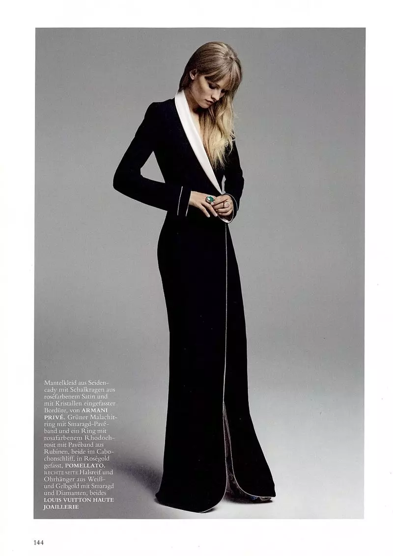Klara Kristin นางแบบแฟชั่นระดับ Haute Couture & Gems สำหรับ Harper's Bazaar Germany